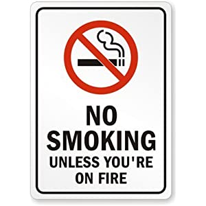 No smoking sign